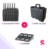 Omslagfoto van de starter set van de portofoon Kenwood TK-3701d met koffer