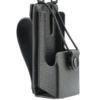 zijaanzicht van de tas voor de motorola mototrbo r2